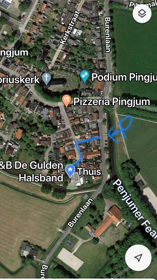 B&B De Gulden Halsband Pingjum Exteriör bild