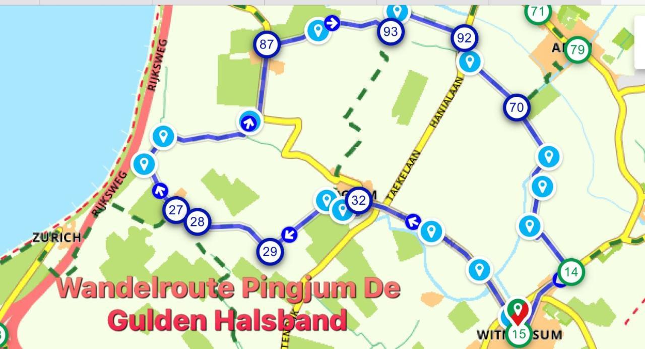 B&B De Gulden Halsband Pingjum Exteriör bild
